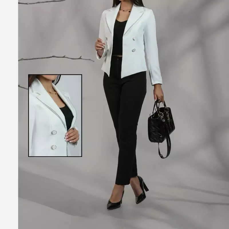 خرید و قیمت کت کراپ مجلسی زنانه