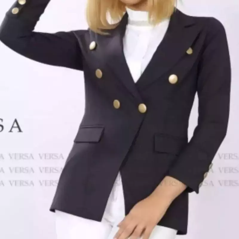 کت زنانه دکمه طلایی