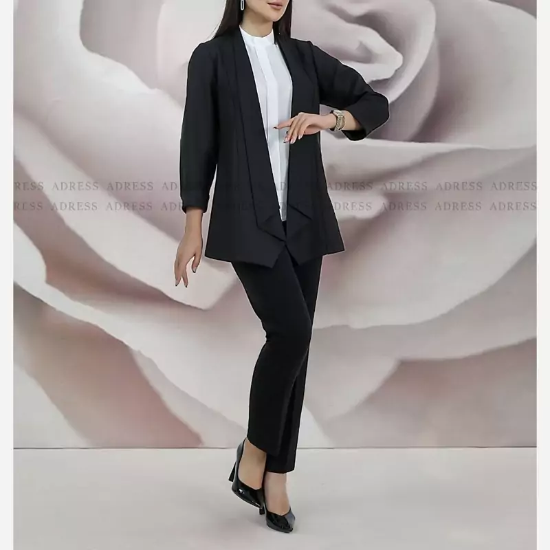 کت یقه آرشال و تاپ یقه سه سانت مجلسی