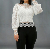 شومیز زنانه مجلسی یقه ایستاده