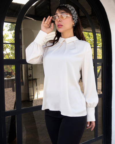 شومیز مجلسی یقه انگلیسی