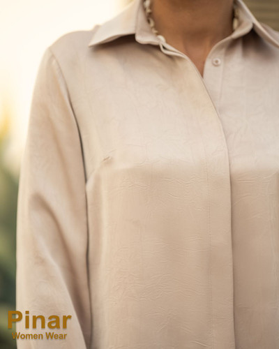 شومیز مجلسی یقه مردانه