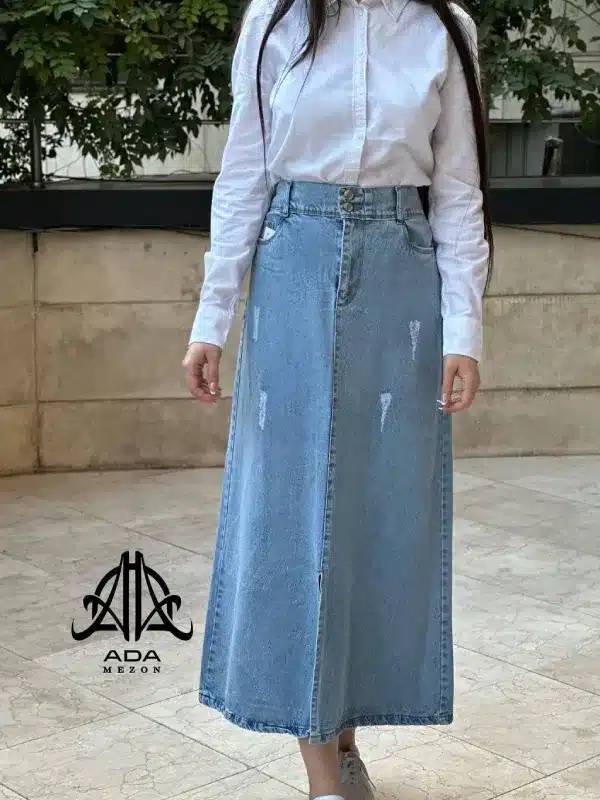 دامن لی زنانه پایین ریش