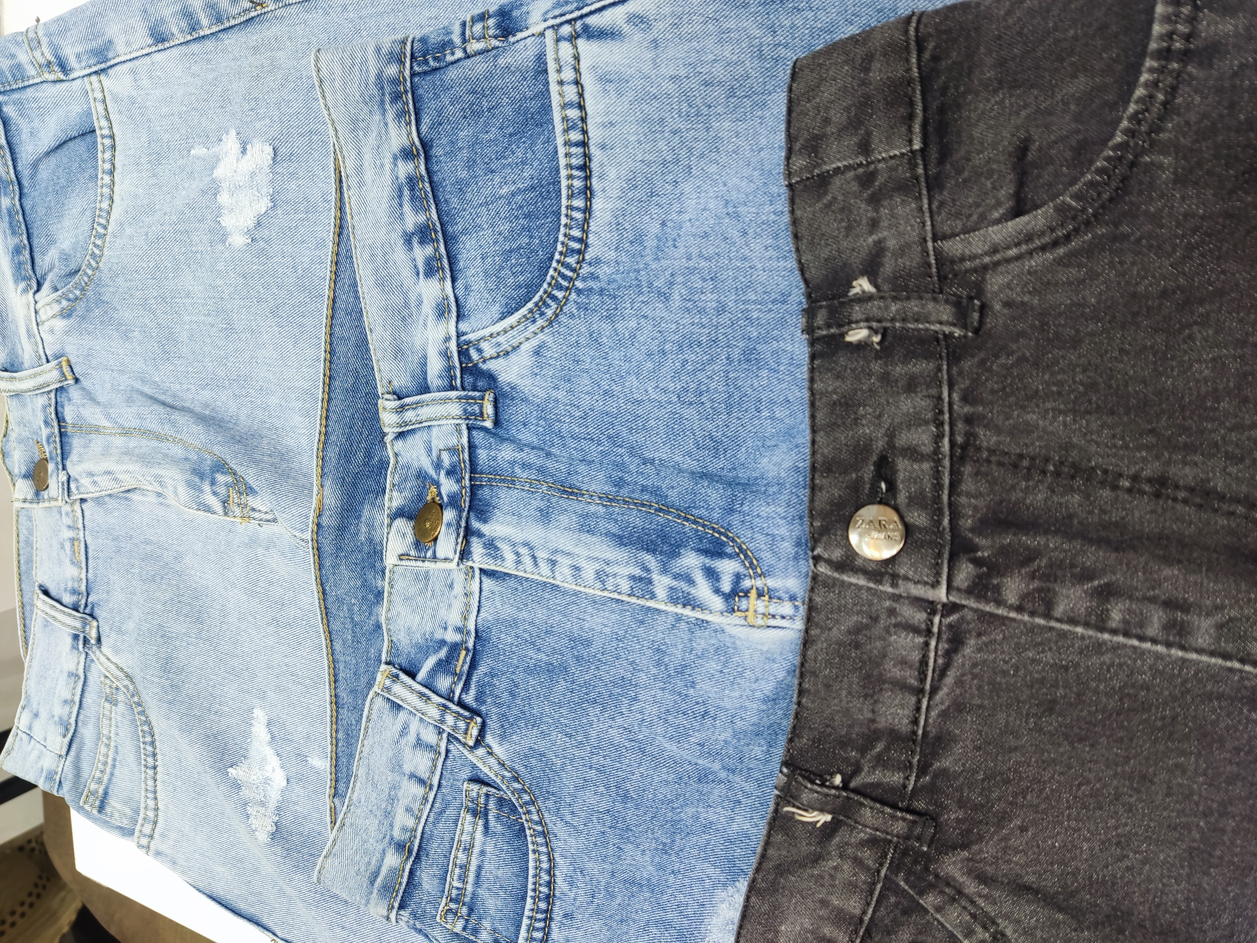 دامن جین زنانه زاپ دار