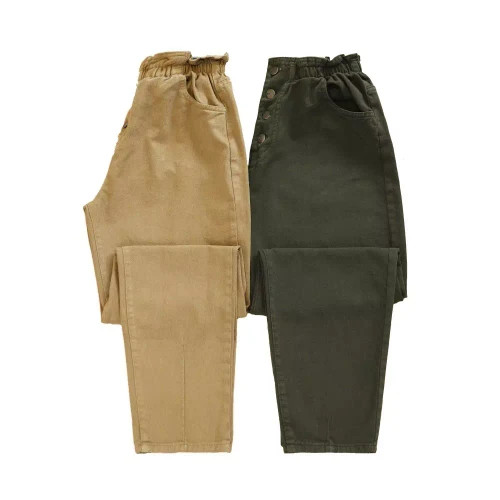 شلوار زنانه مدل مام کتان