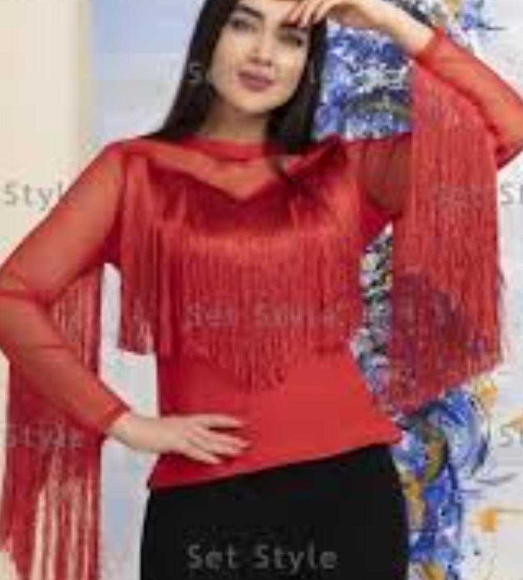 شومیز مجلسی زنانه ریش ریش