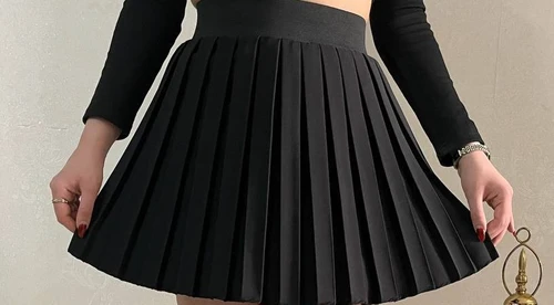 دامن دخترانه پلیسه کمرکش