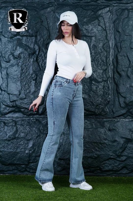 شلوار جین زنانه مدل بوت کات