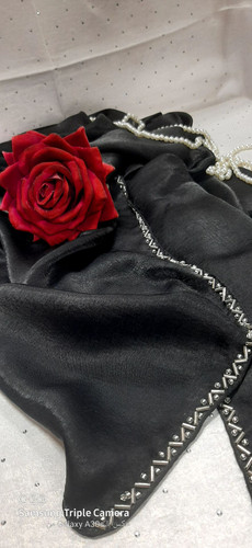 شال مجلسی حاشیه منجوق دوزی