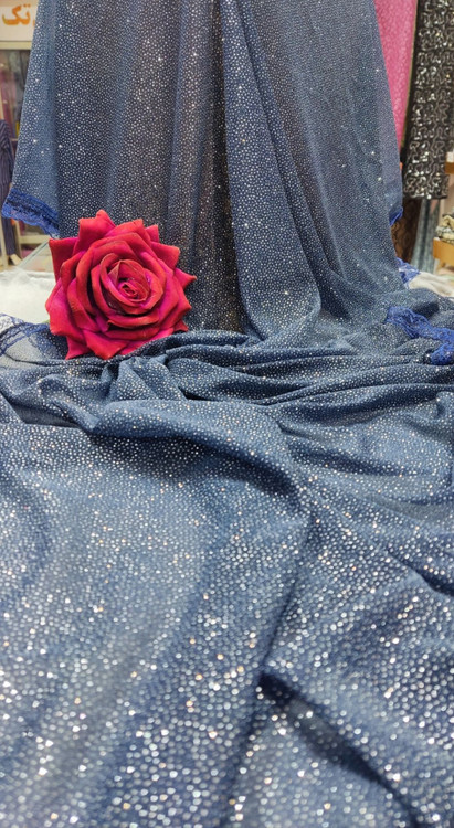 شال زنانه لبه تور