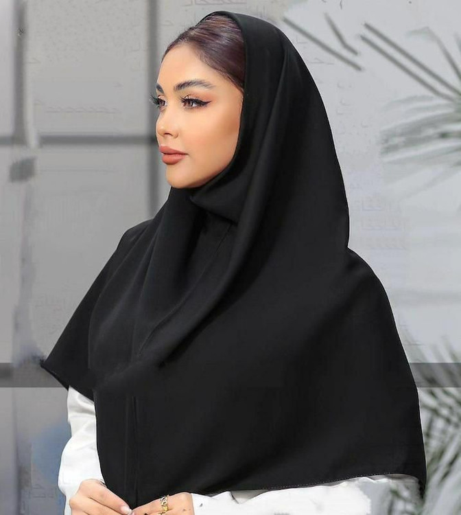 قیمت مقنعه اداری مشکی قواره 100