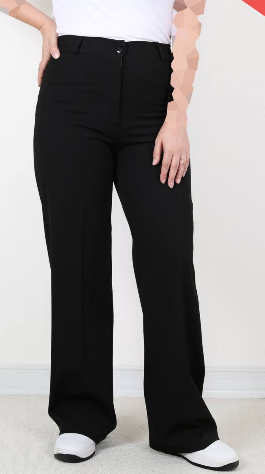 شلوار جنس گاباردین مدل نیم بگ