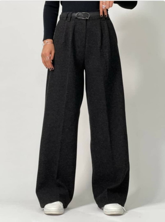 شلوار زنانه جنس فوتر گرم بالا تک پیله