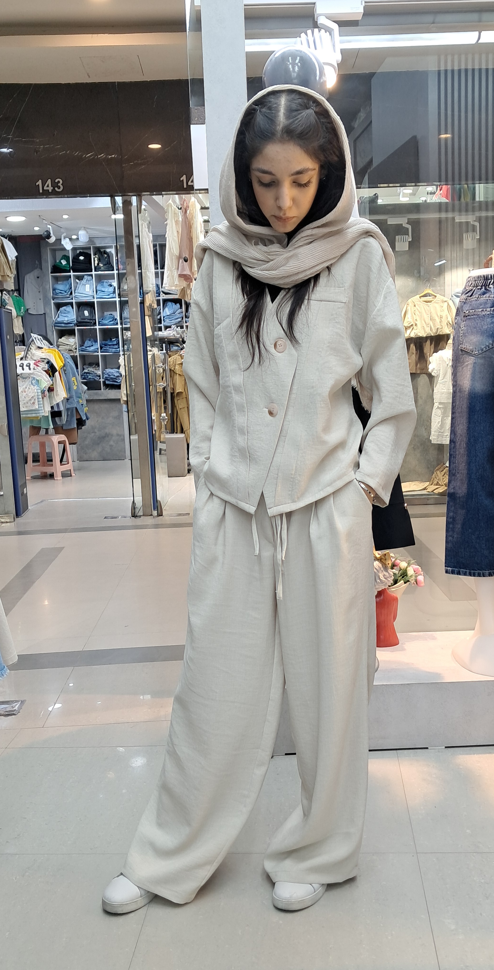 کراپ و شلوار فول بگ دخترانه