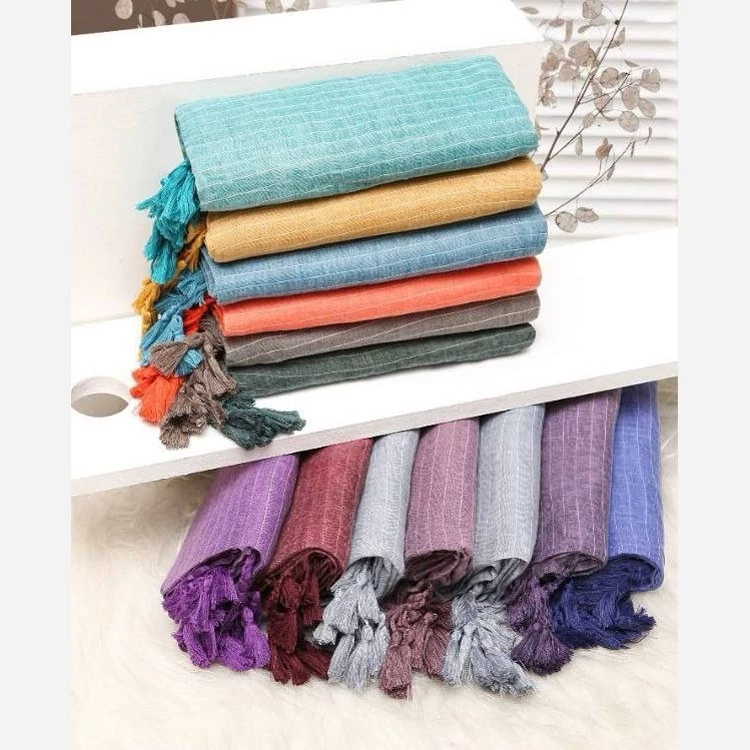 شال زنانه طرح سنگشور خط دار