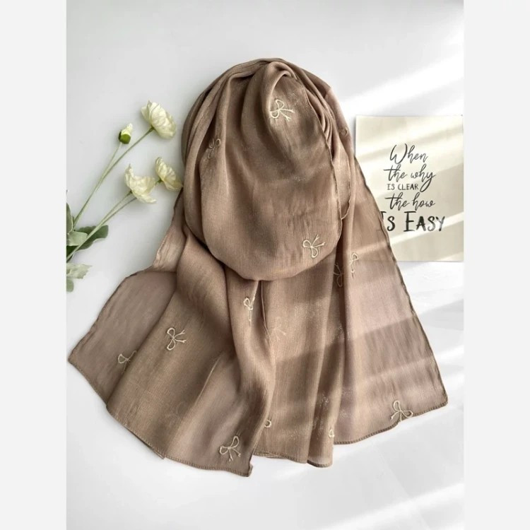 شال زنانه مجلسی حریر