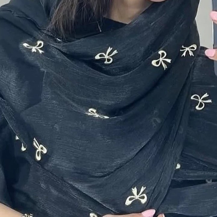 شال ژان ژان حریر طرح دار