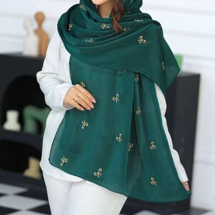 شال طرح پاپیون مجلسی