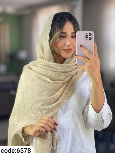 شال ساده منگلوله دار