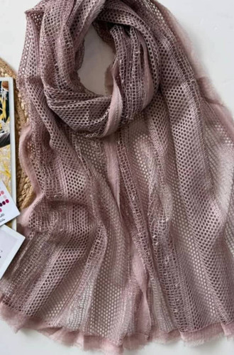 شال زنانه مجلسی توری