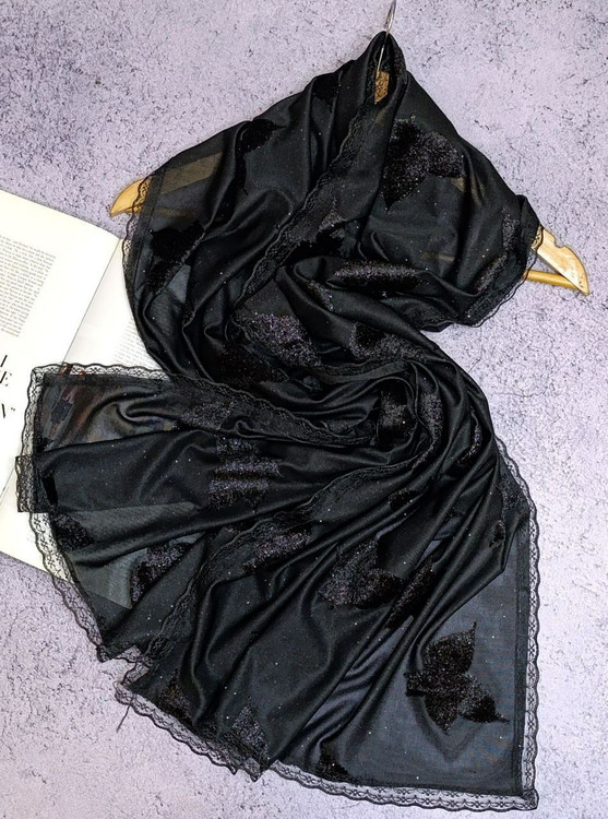 شال مجلسی مخمل کار شده