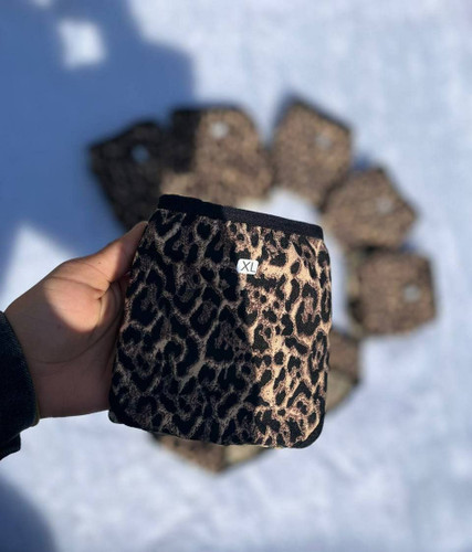 شورت زنانه نخی طرح پلنگی