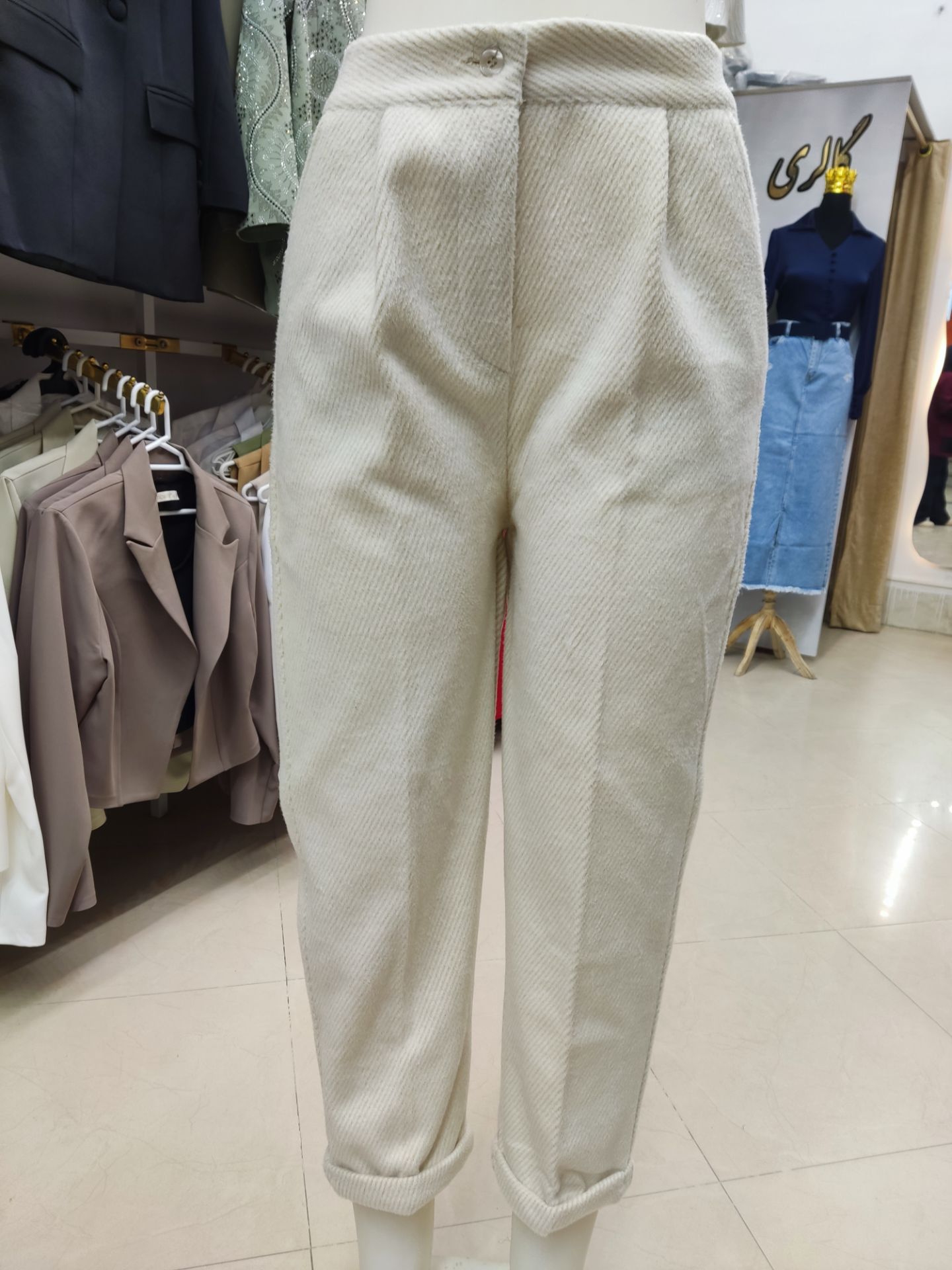 شلوار مام زنانه جناقی