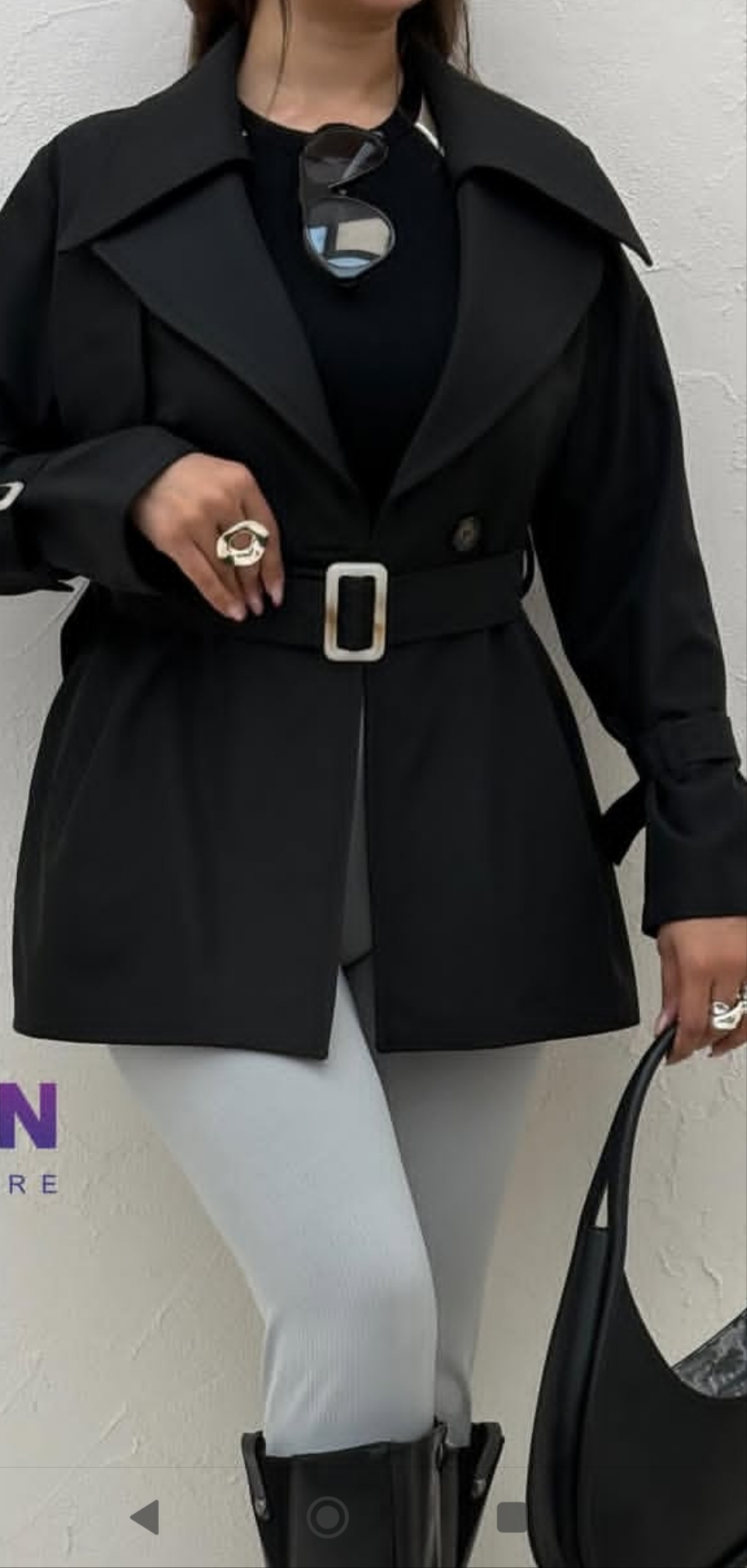 بارانی دو یقه دار زنانه