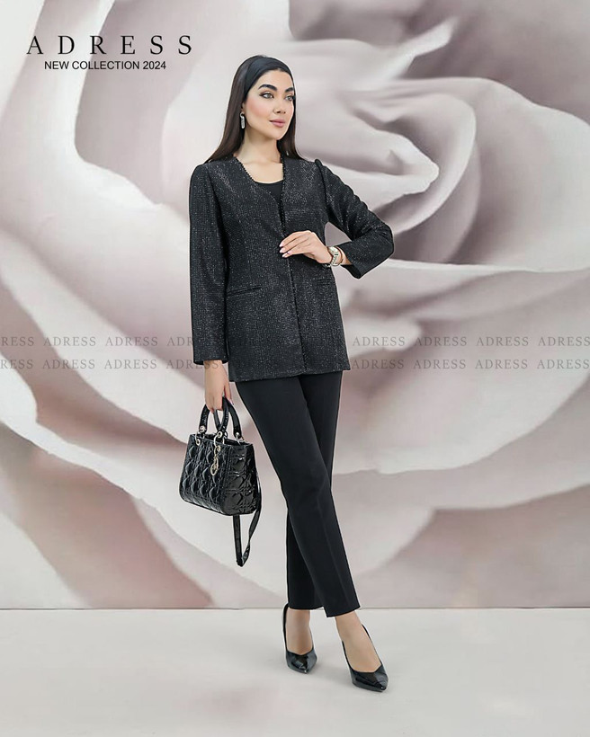 قیمت کت مجلسی زنانه یقه هفت جلوباز