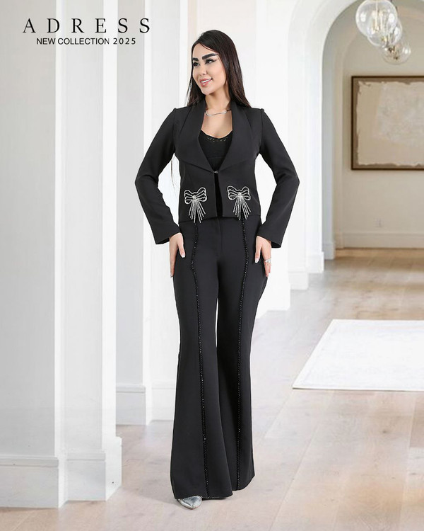 خرید و قیمت کت کراپ مجلسی پاپیونی