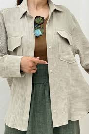 قیمت شومیز مانتویی زنانه جیب دار