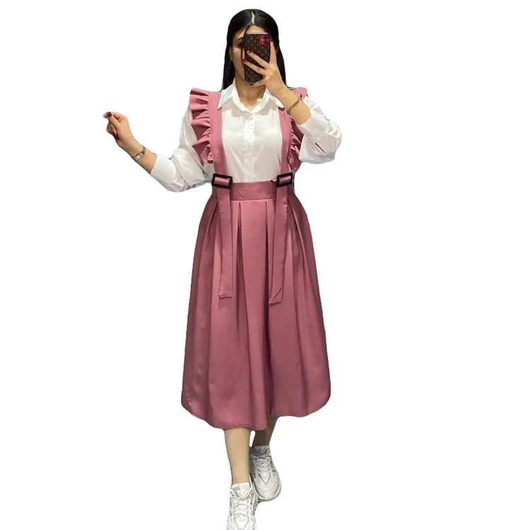 دامن ساسبندی نیلوفری دور پیله