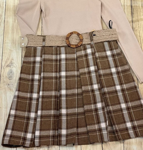 دامن دخترانه موهر پیله دار