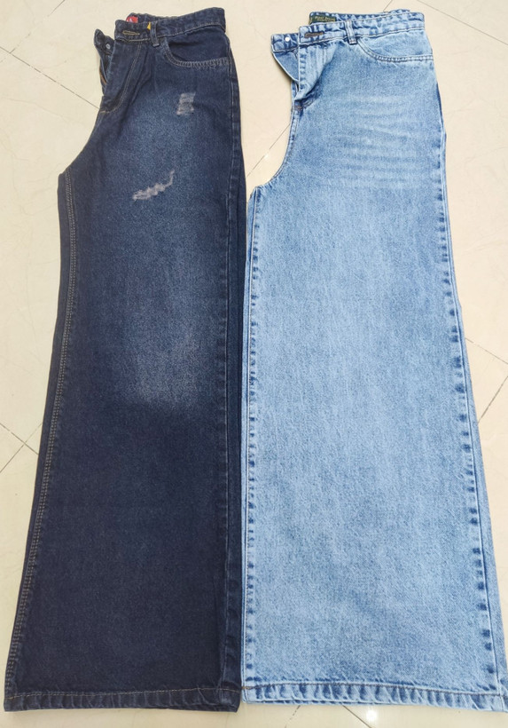 شلوار بگ زنانه سرمه ای تیره