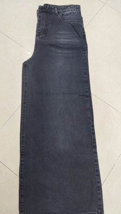 شلوار جین زنانه بگ رنگ زغالی