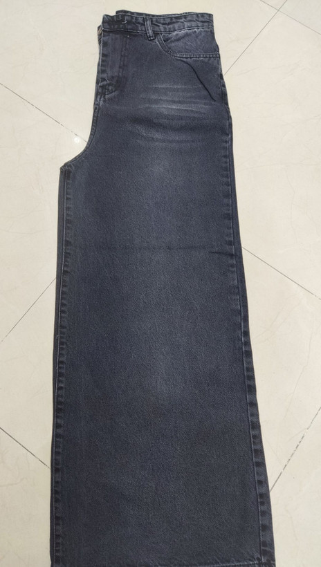 شلوار جین زنانه بگ رنگ زغالی