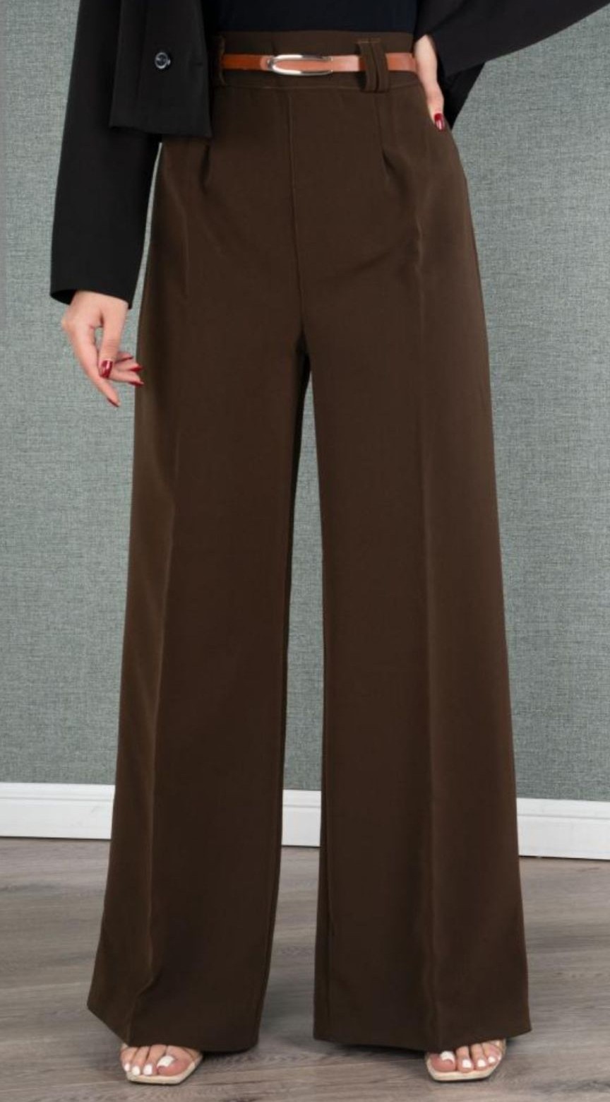 شلوار زنانه مدل بگ تک پیله کمردار