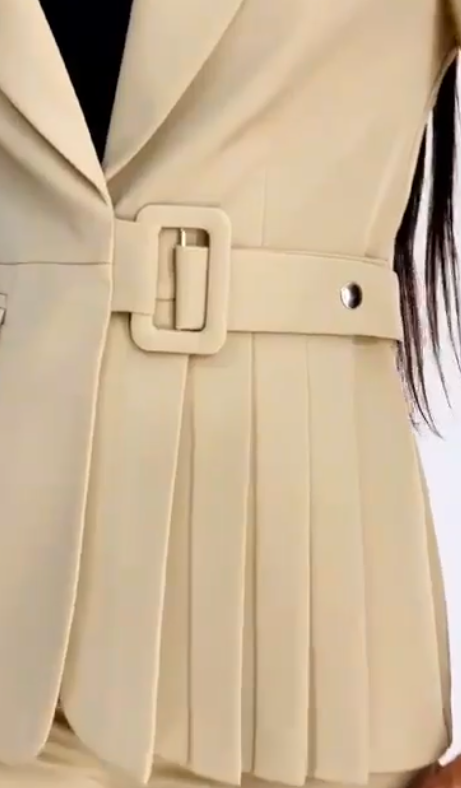 کت و شلوار مجلسی کمربنددار و پیله خور