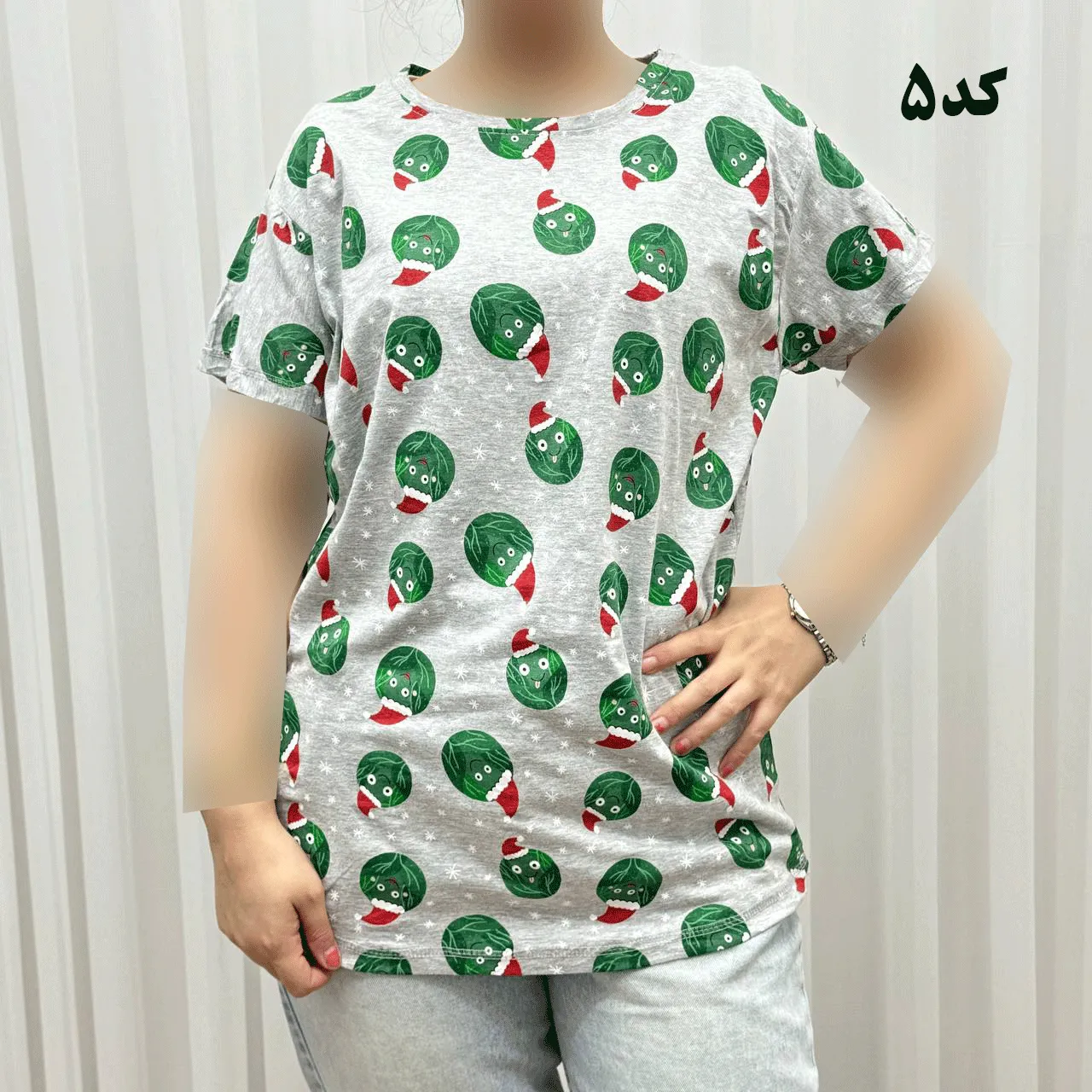 تیشرت طرحدار H&M کد 1170 آبرفت و رنگ رفت ندارد چروک نمیشود سایزبندی کامل S تا XXXL