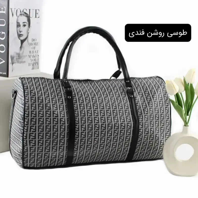 ساک ورزشی اسپرت چرم مصنوعی بند بلند ابعاد 50 در 18 در 30 سانتیمتر