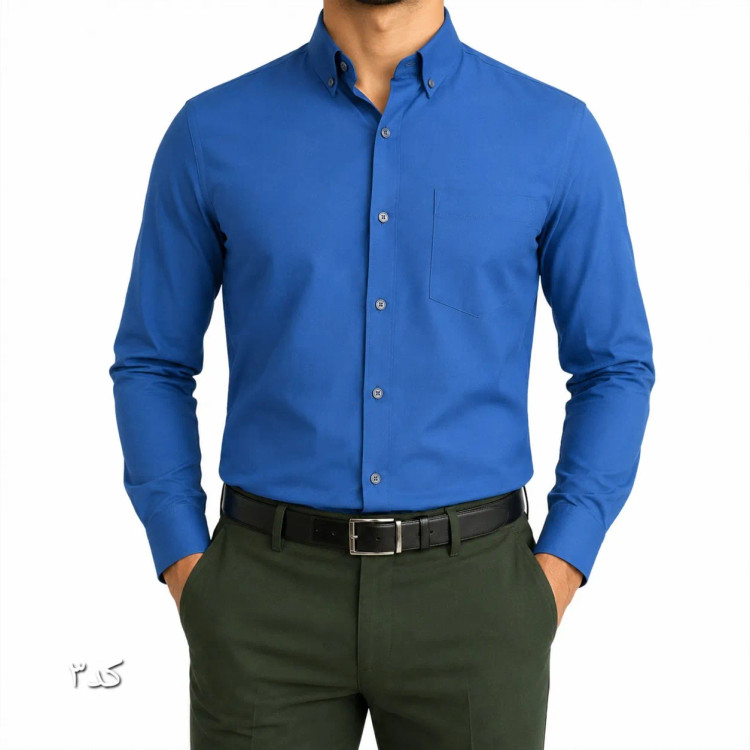 پیراهن مردانه بنگال آستین بلند کشی تک جیب