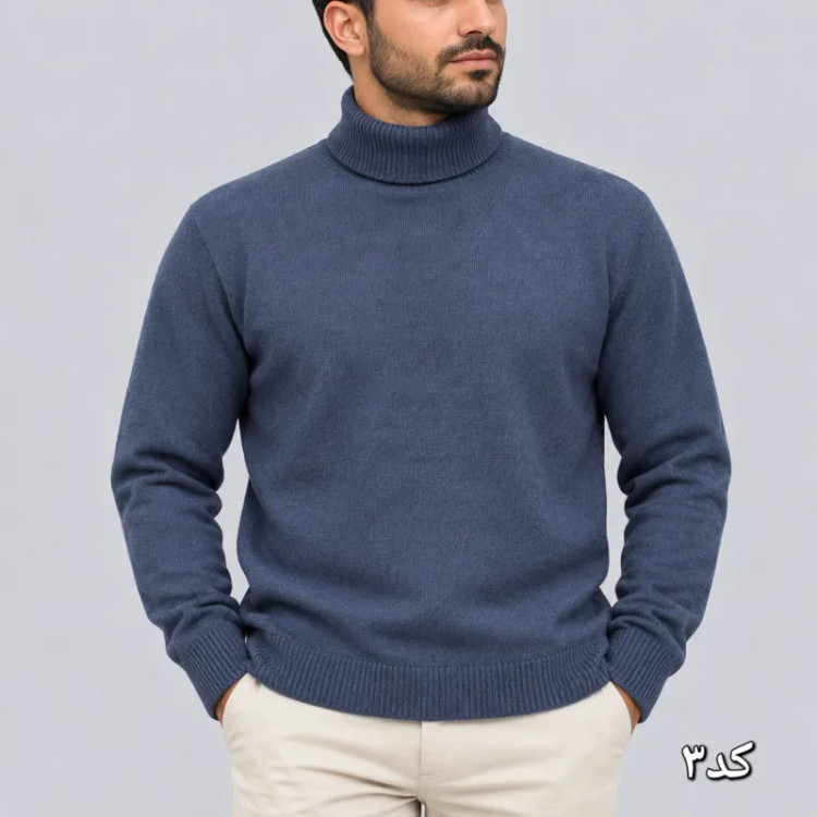 بافت یقه اسکی مردانه فری سایز رنگبندی متنوع