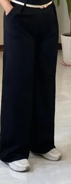 شلوار بگ تنسل میله ای زنانه سایز بزرگ رنگی